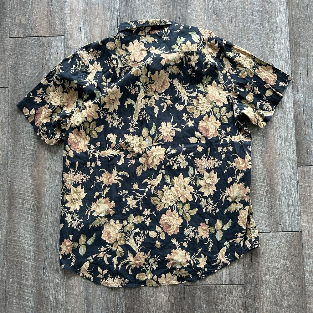 Polo Ralph Lauren Denim and Supply Floral Button Up Shirt Hawaiian Mens XL Lot - Picture 6 of 11
